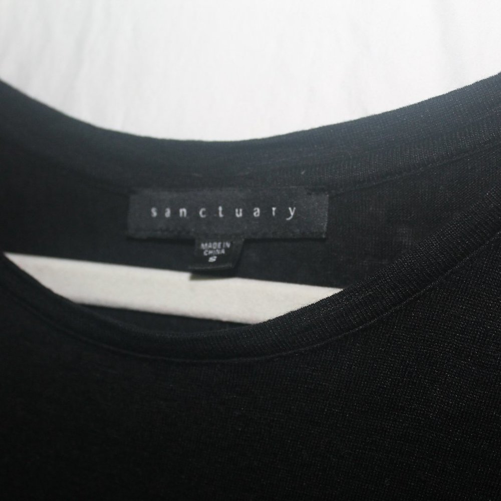 Sanctuary Black Open Shoulder Top